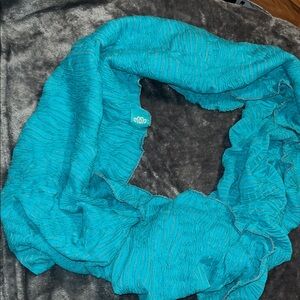 Teal Textured Infinity Scarf